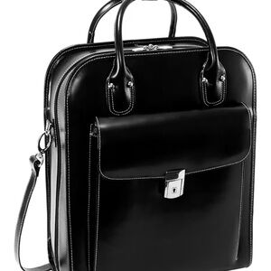 McKlein LAGRANGE 15” Leather Detachable Wheeled Ladies Laptop/Computer Briefcase